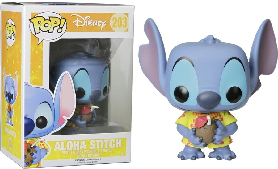Funko POP! Disney Lilo & Stitch Aloha Stitch #203 Vinyl FigureSpecial Edition - Imagem 1 de 1