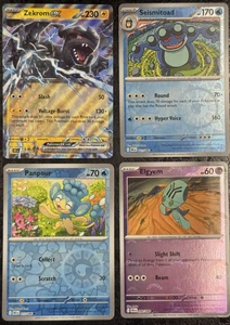 CARTE POKÉMON ZEKROM EX-SEISMITOAD-PANPOUR-ELGYEM (SET DI 4) - Foto 1 di 4