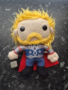 Thor Ragnarok Funko 8" Plush Plushie Stuffed Long Hair Hammer Version - Picture 1 of 4