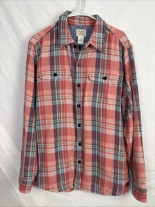 LL Bean Shacket Flanell Button Down Traditional Fit Größe M schwer - Bild 1 von 7