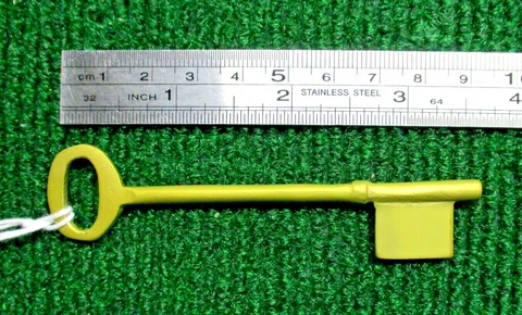 3 3/4" BRASS BIT KEY BLANK - PERFECT for OLD LOCKS (33228) Cover