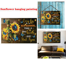 1X Canvas Painting Sunflower Quotes Hanging Picture For Living Room Restaurant