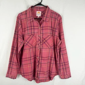 C & C California Women's Long sleeve Button-Down Shirt Size XL Plaid - Picture 1 of 9