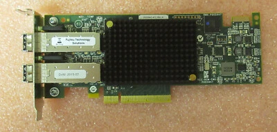 Fujitsu Emulex LightPulse LPe16002 16Gb FC Dual Port HBA PCIe S26361-F3994-L202 - Image 1 of 4