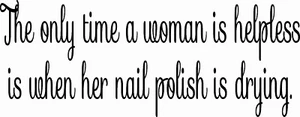 Nail Polish 11x22 Vinyl Wall Decal Wall Decal by Scripture Wall Art - Picture 1 of 5