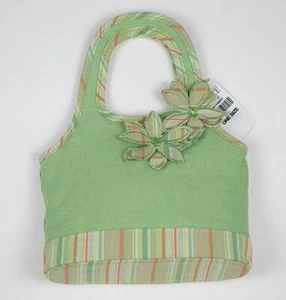 THE CHILDRENS PLACE TCP GREEN PURSE FLOWERS STRIPED NWT HANDBAG NEW - Picture 1 of 1