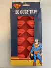 Superman Logo Ice Cube Tray Silicon Red DC Comics New In Box 12 Cube Tray
