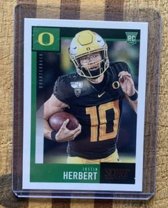 2020 Panini Score JUSTIN HERBERT Rookie Card RC #362 - Ducks Chargers - Bild 1 von 2