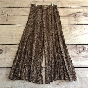 Anthropologie Hose mit Rock weites Bein S Damen braun Schlangenmuster Cropped Palazzo - Bild 1 von 15