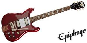 Epiphone Crestwood Custom Tremotone Cherry electric guitar w / gig bag