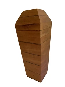 Wooden Vase, Handmade, Signed Maine Artist Dan J. Peterman, Scultpural Geometric - Picture 1 of 12