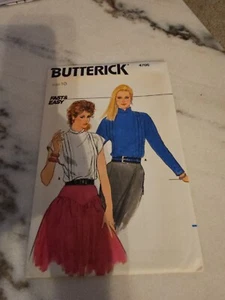 Vintage Butterick 4705 Misses Blouse Long/Short Sleeves Size 10 UNCUT - Picture 1 of 3