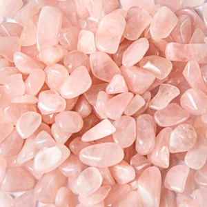 11 lbs Tumbled Rose Quartz Gemstones Pink Crystals Bulk Rocks Wholesale Gems - Picture 1 of 4