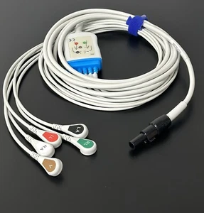 Cavo ECG compatibile con 5 piombo Welch Allyn Propaq LT - spedizione in giornata - Foto 1 di 4