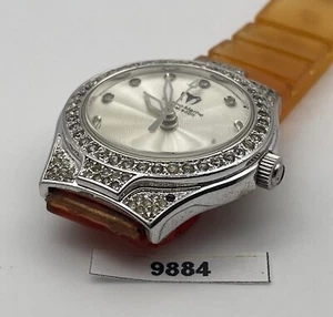 PROJECT TO FIX TECHNOMARINE SILVER DIAL PAVE DIAMOND LADIES WATCH BVT09884 - Picture 1 of 5