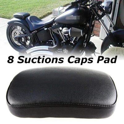 Motorcycle Rear Fender Passenger Pillion Pad Seat 8 Suction Cups For Harley NEW - Image 1 of 4