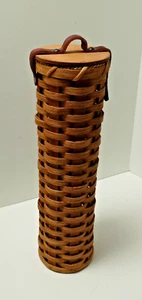Handgefertigte Ingwerich Amish Stricknadel Korb Halter Organizer 17-1/2" Höhe x 5" Tiefe - Bild 1 von 17