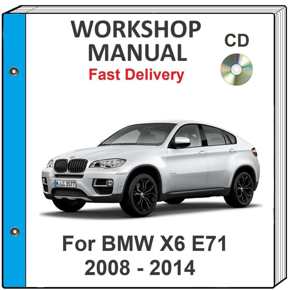 BMW X6 E71 2008 2009 2010 2011 2012 2013 2014 SERVICIO REPARACIÓN TALLER MANUAL CD Foto 1 de 1