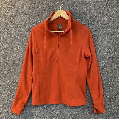 Suéter REI Para Mujer Talla S Polar Pullover Media Cremallera Cuello Alto Manga Acanalada Rojo Foto 1 de 4