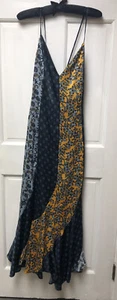 TOPSHOP Women’s Size 10 Spaghetti Strap Lined Maxi Dress Flutter Hem Back Zip - Picture 1 of 9