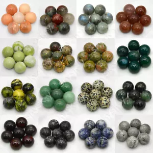 Pierre précieuse solide 20 mm roches polies minéraux cristal orbe de guérison boule sphère - Photo 1 sur 114