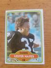 1980 Topps #195 Lester Hayes Rc Nm