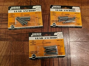Vintage Neu in Verpackung Neu aus altem Lagerbestand Jordan Eze-Line Befestigungen Bleianker 6-8 x 1,5" Home Hardware - Bild 1 von 2