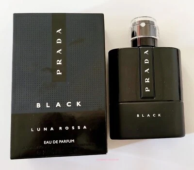 PRADA LUNA ROSSA NEGRO EDP 3,3 OZ / 100 ML RECARGABLE PARA HOMBRE (NUEVO EN CAJA) Foto 1 de 2