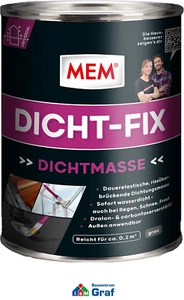 MEM Dicht-Fix dauerelastische Dichtmasse Rissfüller streichbar 375ml oder 750ml - Bild 1 von 6