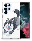 CASE COVER FOR SAMSUNG GALAXY|WATERCOLOR DOG HUSKY PUPPY #1