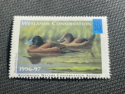 Australia Duck Stamp 1996 MNH Blue Bills - Image 1 of 2