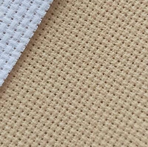 19" x 28" 18CT Counted Cotton Aida Cloth Cross Stitch Fabric Khaki - Picture 1 of 4