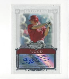 2006 Bowman Sterling Prospects Brandon Wood AUTOGRAPH Angels - Picture 1 of 1