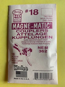 neu Spur H0 Kadee Nr. 18 Kupplungssätze NEM 362 Euro Coupler Medium (2 Paare) - Bild 1 von 5