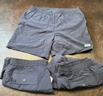 $65 Pantalones Cortos de Natación Orvis Ultraligeros AZUL MARINO SÓLIDO Para Hombre Talla GRANDE Forrados de Malla NUEVOS FRB6 Foto 1 de 4