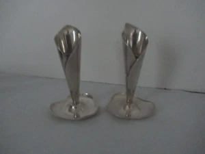 Candelabros Hans Jensen Calla Lily MCM Dinamarca - Imagen 1 de 6