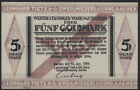 [27018] - GOLD-NOTGELD AACHEN, Leonhard Tietz AG, 5 Goldmark, 10.01.1924, Müller