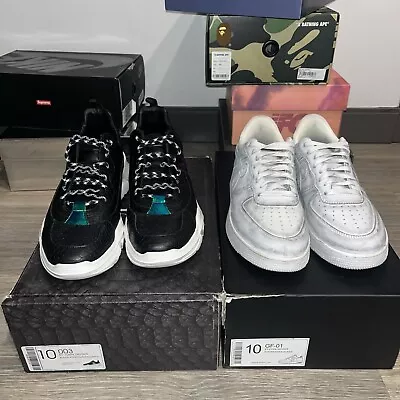 2 PAIRS! John Geiger OG 003 Black Python And OG 001 Distressed Worn 1X VNDS - Image 1 of 4