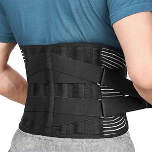 Back Braces for Lower Back Pain Relief with 6 Stays, Breathable Back Support ... - Picture 1 of 1