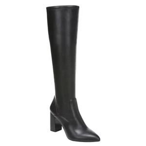 Franco Sarto Women Katherine Block Heel Pointed Toe Knee High Boots Black Size 9 - Picture 1 of 5