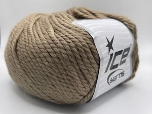 Light Camel Brown Alpaca Bulky 25396 Ice Yarns Alpaca Wool Acrylic 100gr 142yds - Picture 1 of 5