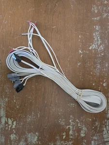 Bose Acoustimass Flat Ribbon Cable 5 Speaker Cable RCA to Bare Wire White 20’ - Picture 1 of 2