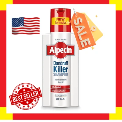 Champú asesino caspa Alpecin - Cuidado revitalizante del cabello para cabello graso y adelgazante Foto 1 de 4