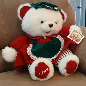 Vintage 1992 Kmart Girl CHRISTMAS BEAR for Collectors Momma Mommy Bear 21" - Picture 1 of 3