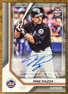 Mike Piazza 2025 Topps Industry Conference Auto 1/1 ! Mets HOF Autograph RARE  - Image 1 of 3