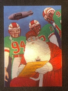 Santa Claus 1994 Playoff FOOTBALL Christmas Promotional Trading Card - Picture 1 of 2