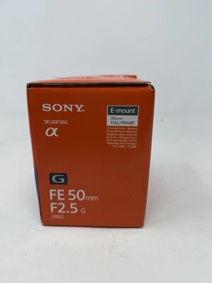 Lente G ultra compacta de fotograma completo Sony SEL50F25G FE 50 mm f/2,5 G - montura E Foto 1 de 4