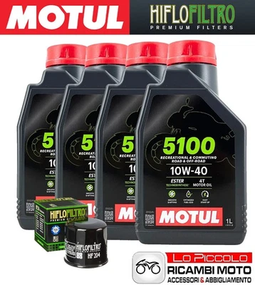 Kit cutting 4 OIL [MOTUL] 5100 10w40 + FILTER Kawasaki Z 1000 2005 2006 - Image 1 of 4