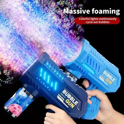 Fully Automatic Bubble Gun Rocket Bubbles Machine Automatic Blower with Bubble* - Image 1 of 4