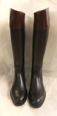 Botas de goma de lluvia AIGLE Coup Saumur negras coñac 41 Wellington Equestrian 7,5 8 Foto 1 de 4